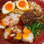 支那そば こてつ - 赤忍者1100円