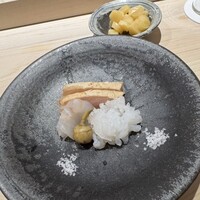 鮨 西崎 - お造り3種…①メカジキ、②ヒラメ、③生の水蛸