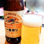 東京亭 - 瓶ビール（キリン一番搾り）