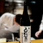 日本料理FUJI - 白隠正宗の初しぼり。
      甘さがふわっと立つので、赤座の充実した甘みと相性良しです。