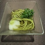 鉄板焼さとう - お口直しの蕎麦