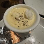 鉄板焼さとう - 野菜を食べ終わった後はご飯を入れてチーズリゾットに