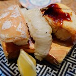 すし弁慶 - 炙り三貫盛り