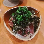 さけみ - かつおの塩ダレカルパッチョ　720円　