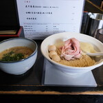 丿貫 - 牡蠣と白菜の酒蒸し風つけ蕎麦 着丼