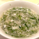 シルクロードガーデン -  シルクロードガーデンディナー　干し貝柱とアオサと筍のスープ