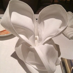  ナフキンでミッキーを作ってくれてました