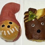 パンケーキ工房クロワッサン - サンタパン 195円　トナカイパン 195円