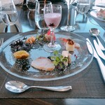 レストラン シンフォニー - 前菜　横から