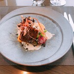 レストラン シンフォニー - 真鯛のポワレ　斜めから