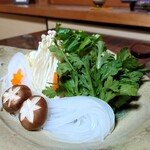 閑祥庵 禅紫 - かに鍋のお野菜