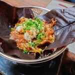 閑祥庵 禅紫 - 鱈の白子の朴葉みそ