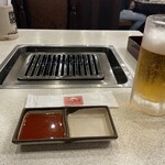 平和園 本店 - 生ビール　480円