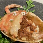 レストラン オオツ - 金沢産香箱蟹★ぎっしり詰まってます。ジュレが良い仕事しています。和食のより好き。