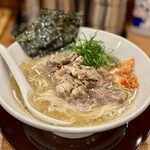 中華そば ココカラサキゑ - 牛テールの中華そば 1900円　朝ラー限定