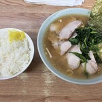 ONOMICHI - チャーシュー麺 ライス