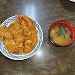 有楽町 天米 - 上天丼と味噌汁
