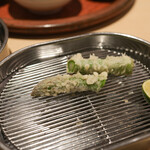 てんぷら 深町 - アスパラ