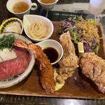 玉ねぎ倉庫跡地 志知カフェ - 唐揚げもビッグサイズ！！