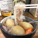 百味 - めーーん！白滝リフト（さか本そば店でもリフトする人を見た）