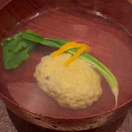 茜坂大沼 - 牡蠣の真薯、ふわふわ。