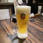 焼肉匠 覚王木屋町亭 - 一杯目のビールは最高！