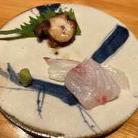 鮨 西むら - タコの柔らか煮と鯛