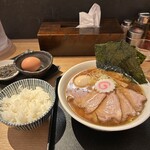 中華そば 勝本 - 特製中華そば&特製卵かけご飯