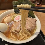 中華そば 勝本 - 開化楼のストレート中細麺