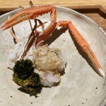 日本料理FUJI - 赤座海老の炙り ブロッコリーの素揚げ