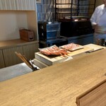 日本料理FUJI - 赤座海老　調理中