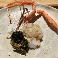 日本料理FUJI - 赤座海老の炙り ブロッコリーの素揚げ