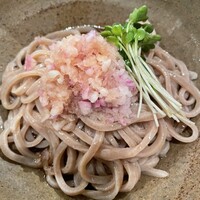 自家製粉石臼挽きうどん 青空blue 本店 - 辛味おろしぶっかけうどん