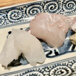 日本料理FUJI - アオリイカと平目のお造り 蕪