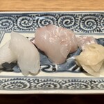 日本料理FUJI - アオリイカと平目のお造り 蕪