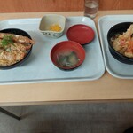 馬鹿値食堂 - えび玉丼&えび天うどんをば…計1.030円‼️…‥素晴らし過ぎるゼェ－ッウ‼️×２とぉ…。