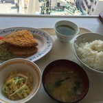 Enu Eichi Kei Housou Gijutsu Kenkyuujoshokudou - アジフライ定食