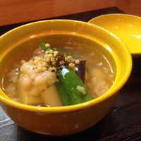 和食 おの寺 - 丸茄子、海老あんかけ