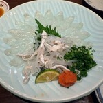 Isobee - 生け締め虎ふぐテッサ@¥1580(税抜)