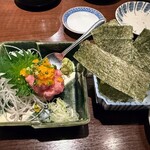 Isobee - 本鮪入りネギトロつまみ@¥880(税抜)