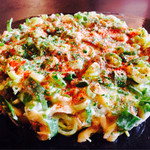 Okonomiyaki Kawamoto - 牛すじネギ焼き