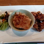 焼魚と家庭料理　つばき食堂 - 豚の生姜焼き&唐揚げ