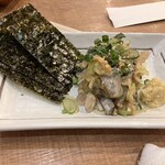 永楽食堂 - なめろう＋海苔