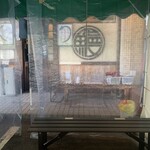 炭焼うな富士 - 店前設置の中では暖の気遣い