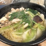 たる屋 - 白子鍋、〆に雑炊やきしめんなどできます