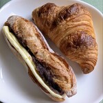 クロワッサンとあんバター