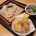 ふる里うどん  - かしわ天＆ざる