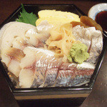 藤吉 - 〆鯵ちらし(1000円)