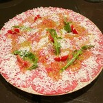 セラフェ - 和牛カルパッチョ　まとめて食べたい☺️