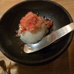 鶏匠 膳 - アイスの上に贅沢に削りあまおう